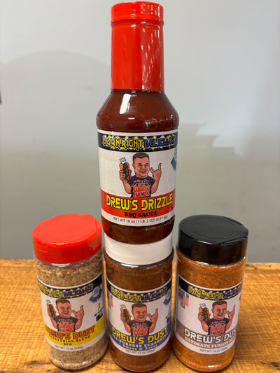 down.rightdelicious Drew's Seasoning & Sauce Bundle